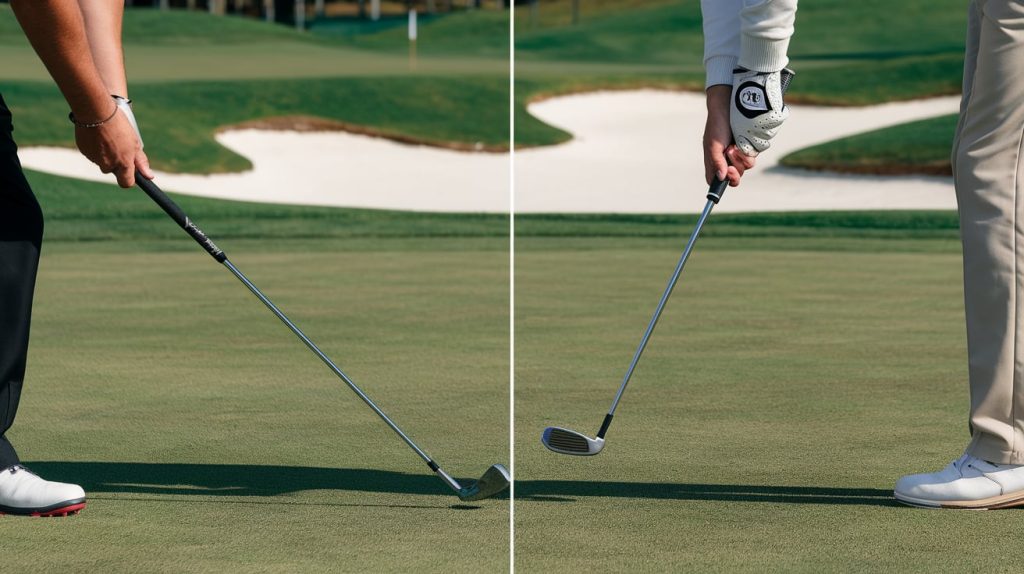 wedge swing vs iron swing